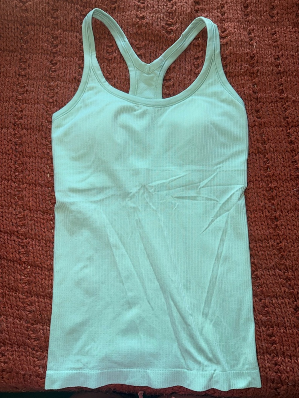 Lululemon Pair of Ribbed Tank Tops - Coral and Mint - Picture 4 of 7